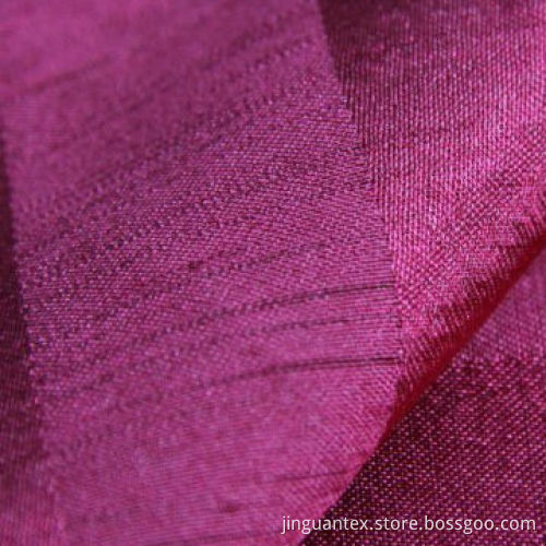 Polyester stripe shantung fabric dupion slub slubbed fabric,used for curtain hometextile